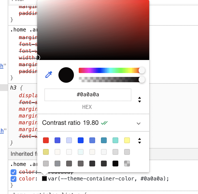 How color contrast looks